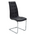 Καρέκλα Darrell Pakoworld pu Μαύρο-Βάση Χρωμίου 42x49x106εκ