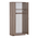 Ντουλάπα Ρούχων Δίφυλλη Zelia Pakoworld σε Sonoma-oak Απόχρωση 79x42x180εκ