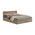 Κρεβάτι Olympus Pakoworld με Συρτάρι σε Φυσική Απόχρωση 140x200εκ