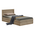 Κρεβάτι Olympus Pakoworld με Συρτάρι με Φυσική Απόχρωση 120x200εκ