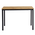 Τραπέζι Witte Pakoworld Mdf/metal σε Sonoma Απόχρωση με Λευκο Πόδι 110x70x76εκ