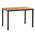 Τραπέζι Witte Pakoworld Mdf/metal σε Sonoma Απόχρωση με Λευκο Πόδι 110x70x76εκ