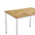 Τραπέζι Witte Pakoworld Mdf/metal σε Sonoma Απόχρωση με Μαύρο Πόδι 110x70x76εκ
