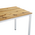 Τραπέζι Witte Pakoworld Mdf/metal σε Sonoma Απόχρωση με Μαύρο Πόδι 110x70x76εκ