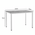 Τραπέζι Witte Pakoworld Mdf/metal σε Sonoma Απόχρωση με Μαύρο Πόδι 110x70x76εκ