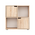 Βιβλιοθήκη Bookel Pakoworld σε Sonoma Απόχρωση 59.6x27.5x60.4εκ