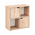 Βιβλιοθήκη Bookel Pakoworld σε Sonoma Απόχρωση 59.6x27.5x60.4εκ