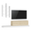 Έπιπλο Τηλεόρασης Rumba Pakoworld σε Λευκή-oak Απόχρωση 180x30x31εκ
