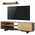 Σύνθετο Σαλονιού Saloon Pakoworld σε Ανθρακί-oak Απόχρωση 160x35.5x44εκ