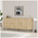 Μπουφές Bufel Pakoworld σε Φυσική Απόχρωση 181x35x77.4εκ
