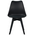Καρέκλα Gaston i Pakoworld pp-pu σε Μαύρη Απόχρωση 53.5x48.5x81,5εκ