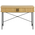 Κονσόλα Scandi Pakoworld Mdf/metal σε Φυσική Απόχρωση με Μεταλλικά Μαύρα Πόδια 120x60x76,5εκ