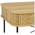 Κονσόλα Scandi Pakoworld Mdf/metal σε Φυσική Απόχρωση με Μεταλλικά Μαύρα Πόδια 120x60x76,5εκ