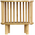 Κομοδίνο Nodial Pakoworld Mdf/bamboo σε Φυσική Απόχρωση Φ40x40εκ
