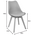 Καρέκλα Gaston Pakoworld pp-pu Μπλε Απόχρωση- Φυσικό Πόδι 58x47x85εκ