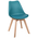 Καρέκλα Gaston Pakoworld pp-pu Μπλε Απόχρωση- Φυσικό Πόδι 58x47x85εκ