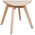 Καρέκλα Gaston Pakoworld pp-pu Taupe Απόχρωση- Φυσικό Πόδι 58x47x85εκ