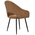 Πολυθρόνα Macie Pakoworld Ύφασμα Καφέ Antique-Μαύρο 58x50x85εκ