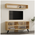 Σύνθετο Σαλονιού Prestige Pakoworld σε oak Απόχρωση 120x29,6x50εκ