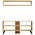 Σύνθετο Σαλονιού Prestige Pakoworld σε oak Απόχρωση 120x29,6x50εκ