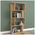 Βιβλιοθήκη Kadu Pakoworld σε oak Απόχρωση  72x22x147εκ