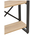 Βιβλιοθήκη Crimson Pakoworld σε oak-Μαύρη Απόχρωση 50x22x150εκ