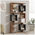 Βιβλιοθήκη Cubix Pakoworld σε Sonoma-Ανθρακί Απόχρωση 90x24,6x171,90εκ