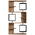 Βιβλιοθήκη Cubix Pakoworld σε Sonoma-Ανθρακί Απόχρωση 90x24,6x171,90εκ