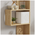 Βιβλιοθήκη Cascade Pakoworld σε oak Απόχρωση 51.8x22x150εκ