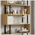 Βιβλιοθήκη Ziza Pakoworld σε oak  Απόχρωση 90x22x162.6εκ