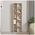 Βιβλιοθήκη Minicu Pakoworld σε oak Απόχρωση  44,4x19,6x150εκ