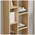 Βιβλιοθήκη Minicu Pakoworld σε oak Απόχρωση  44,4x19,6x150εκ