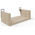 Ραφιέρα Τοίχου Derva Pakoworld σε oak Απόχρωση 30x15x10cm