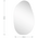 Καθρέπτης Frameless 2 Pakoworld Μαύρο 50x1.2x85εκ