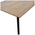 Τραπεζαρία Cuba-Julita Pakoworld σετ 5τεμ mdf Sonoma-Μαύρο-Φυσικό 120x70x76εκ