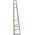 Βιβλιοθήκη Ryder Pakoworld σε oak-Μαύρη Απόχρωση 75x36x185εκ