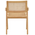 Πολυθρόνα Winslow Pakoworld Φυσικό Rubberwood 52x59x79εκ