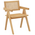 Πολυθρόνα Winslow Pakoworld Φυσικό Rubberwood 52x59x79εκ
