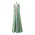 Ble Φορεμα Αμανικο σε Καφε/μεντα με Χρυσες Λεπτομερειες one Size(100% Crepe)