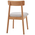 Καρέκλα Tullo Pakoworld Rubberwood σε Φυσική Απόχρωση 46x45x78εκ