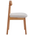 Καρέκλα Tullo Pakoworld Rubberwood σε Φυσική Απόχρωση 46x45x78εκ