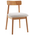 Καρέκλα Tullo Pakoworld Rubberwood σε Φυσική Απόχρωση 46x45x78εκ