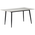 Τραπεζαρία Parker-Gustas Pakoworld σετ 5τεμ Sintered Stone-Μαύρο-Ανθρακί 120x60x75εκ