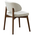 Καρέκλα Siena Pakoworld Rubberwood σε Καρυδί-Εκρού Απόχρωση 48x50x81εκ