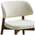 Καρέκλα Siena Pakoworld Rubberwood σε Καρυδί-Εκρού Απόχρωση 48x50x81εκ