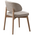 Καρέκλα Siena Pakoworld Rubberwood σε Φυσική-Εκρού Απόχρωση 48x50x81εκ