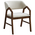 Πολυθρόνα Livia Pakoworld Rubberwood σε Καρυδί-Εκρού Απόχρωση 47.5x54.5x78εκ