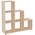 Βιβλιοθήκη Schody Pakoworld σε oak Απόχρωση 105.5x29.2x107εκ
