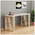 Γραφείο Honey Pakoworld Χρώμα Λευκό - Light oak 140x60x75εκ