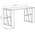 Γραφείο Honey Pakoworld Χρώμα Λευκό - Light oak 140x60x75εκ